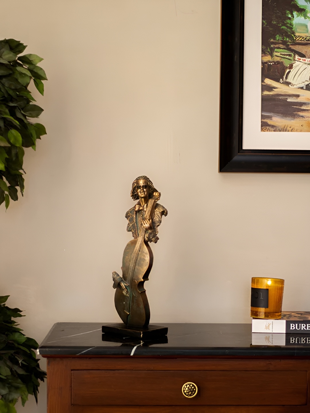

THEDECORKART Gold-Toned Figurine Showpiece