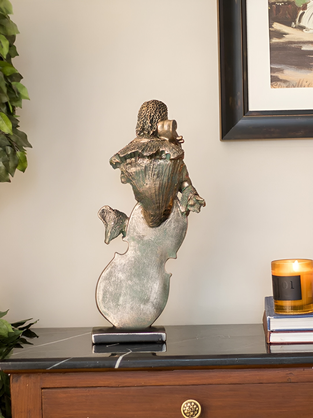 

THEDECORKART Beige Figurine Showpiece