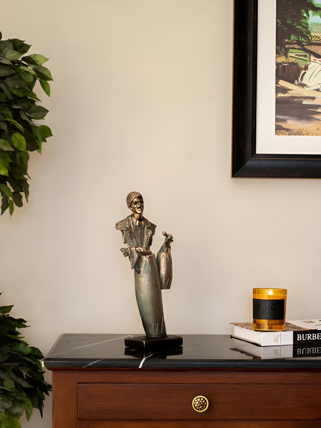 

THEDECORKART Gold-Toned Figurine Showpiece