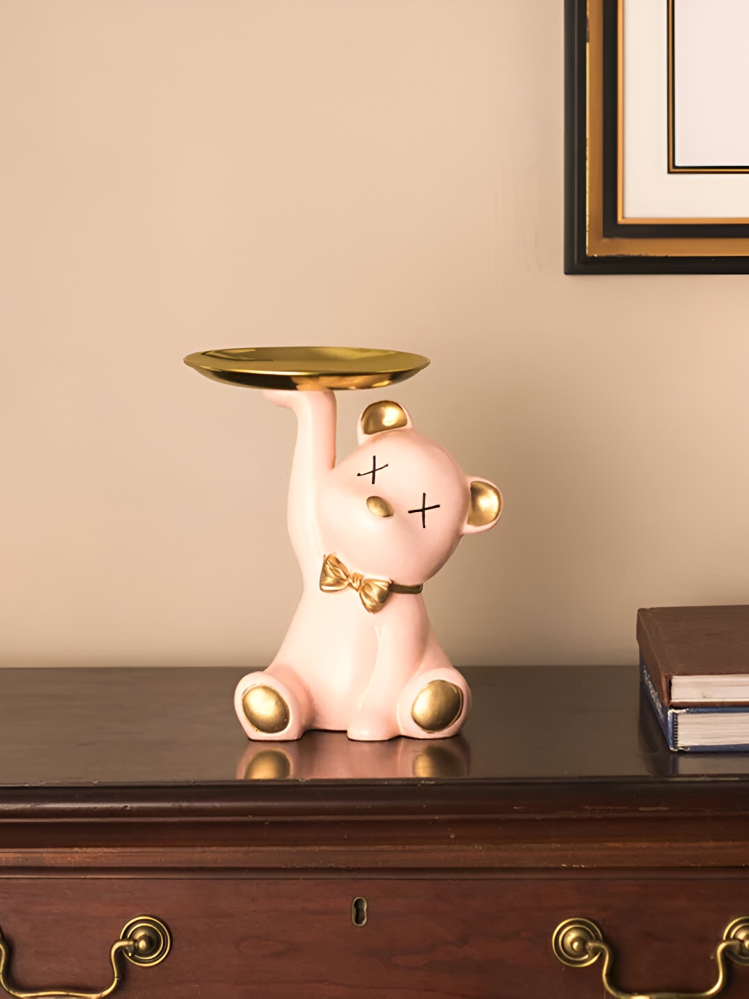 

THEDECORKART Beige Figurine Showpiece