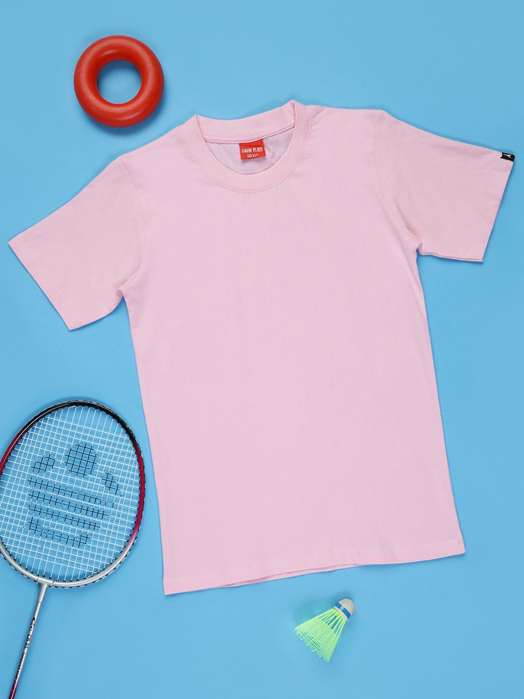 

Gavin Paris Girls Round Neck Pure Cotton Bio Finish T-shirt, Pink
