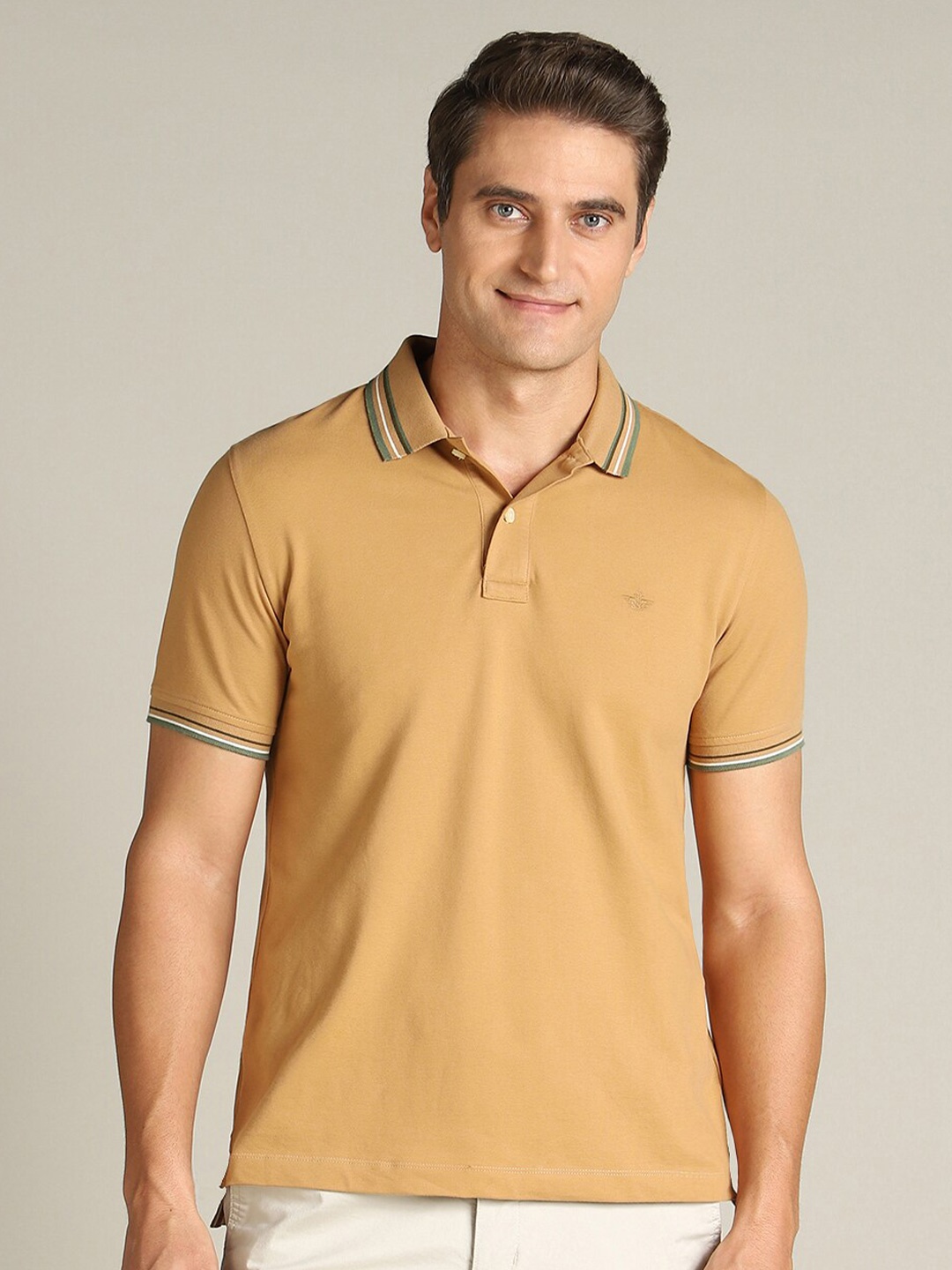 

Dockers Polo Collar Cotton Classic Fit T-Shirt, Beige