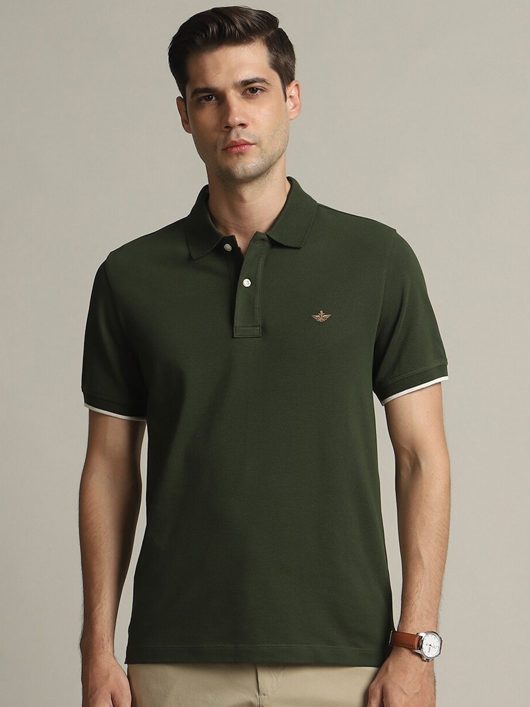 

Dockers Polo Neck Cotton Classic Fit T-Shirt, Green