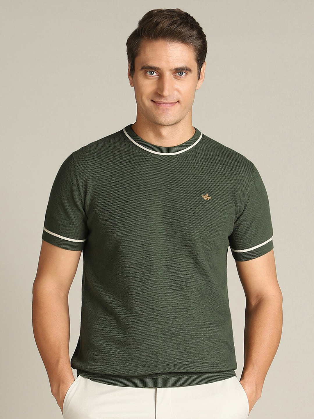 

Dockers Round Neck Cotton Classic Fit T-Shirt, Olive