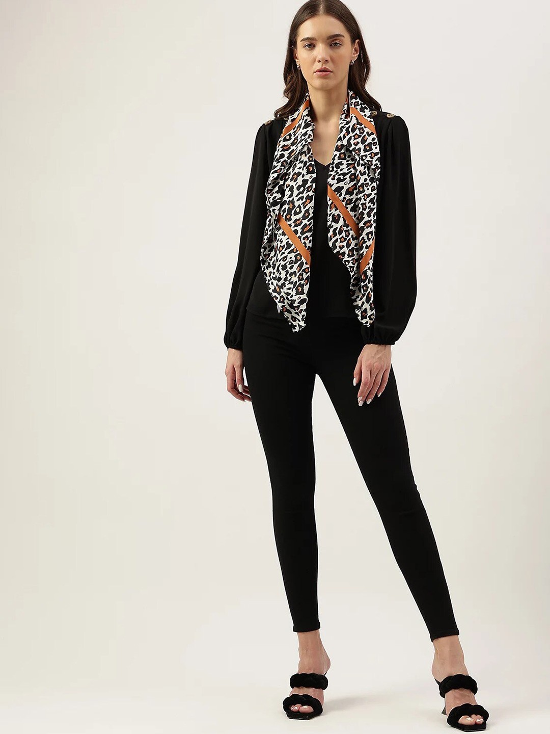 

Marks & Spencer Animal Skin Printed Scarf, White