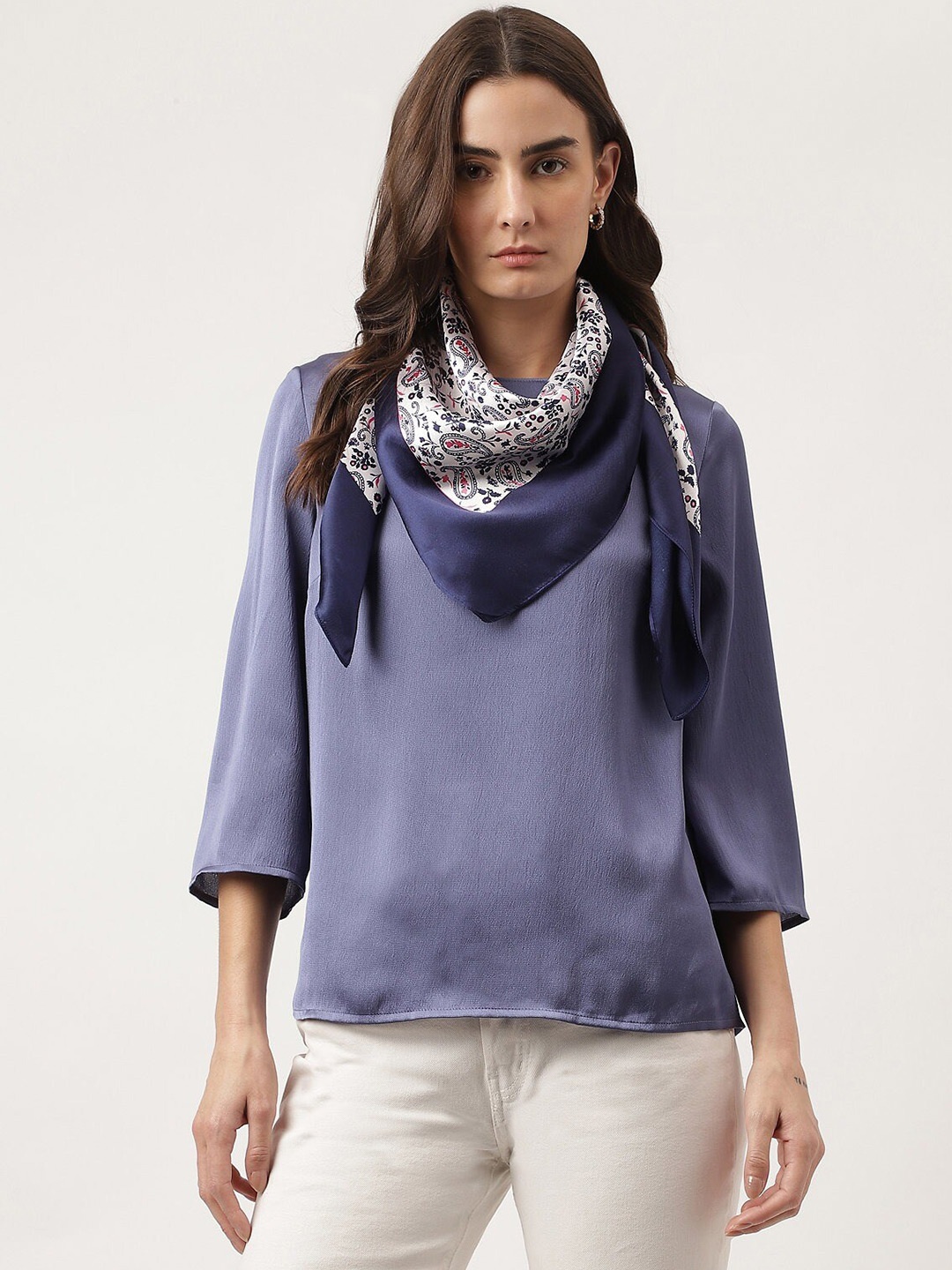

Marks & Spencer Ethnic Motifs Printed Scarf, Blue