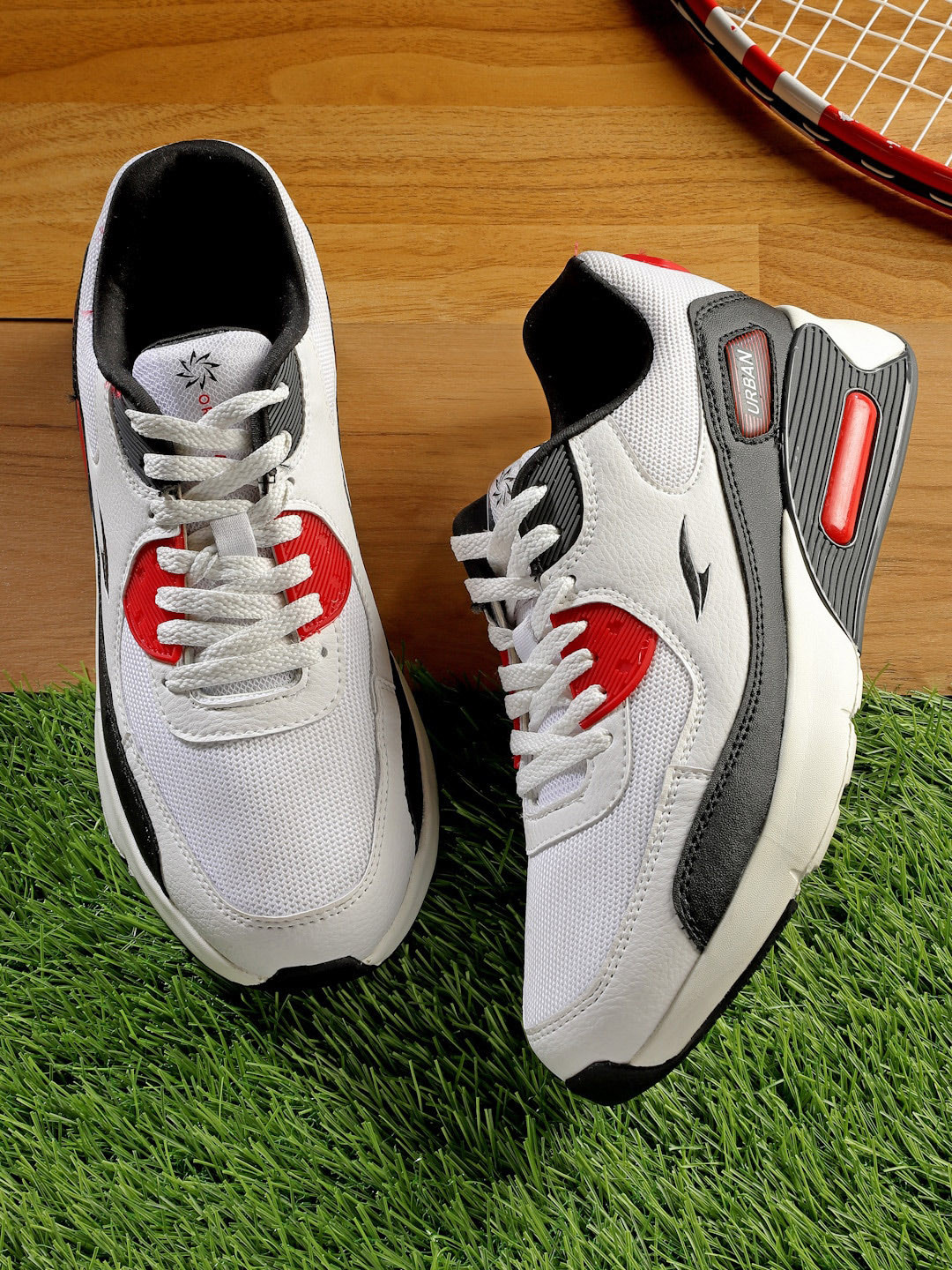 

ASIAN Men Textured Lace Up Sneakers, White