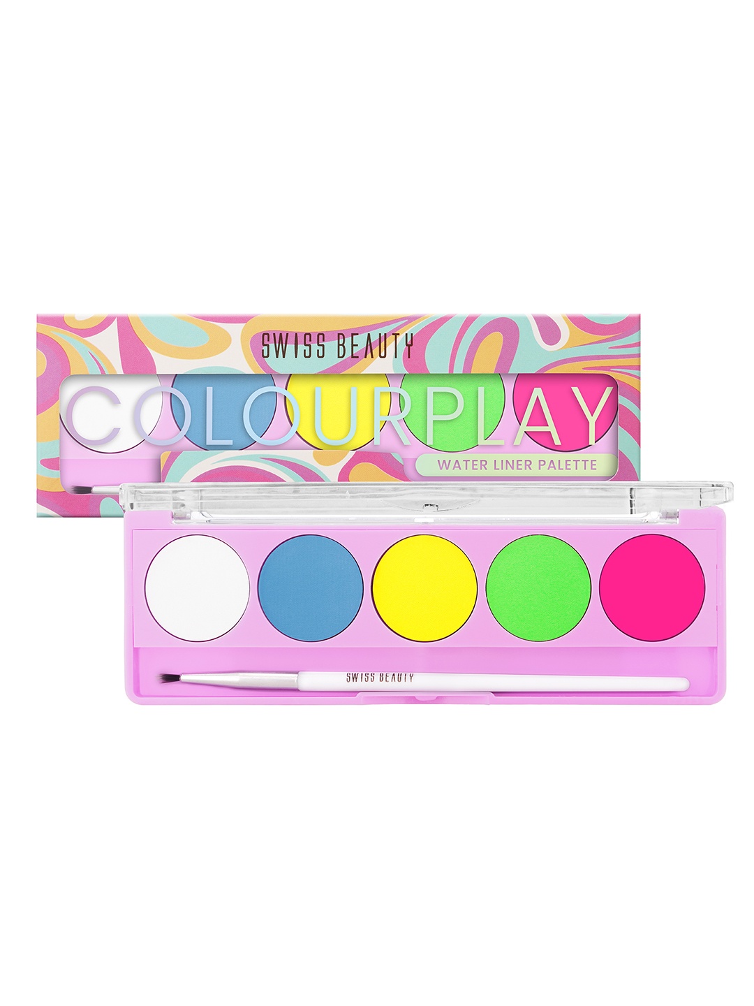 

SWISS BEAUTY ColourPlay Water Eye Liner Palette - Neon Party - 5 g, Multi