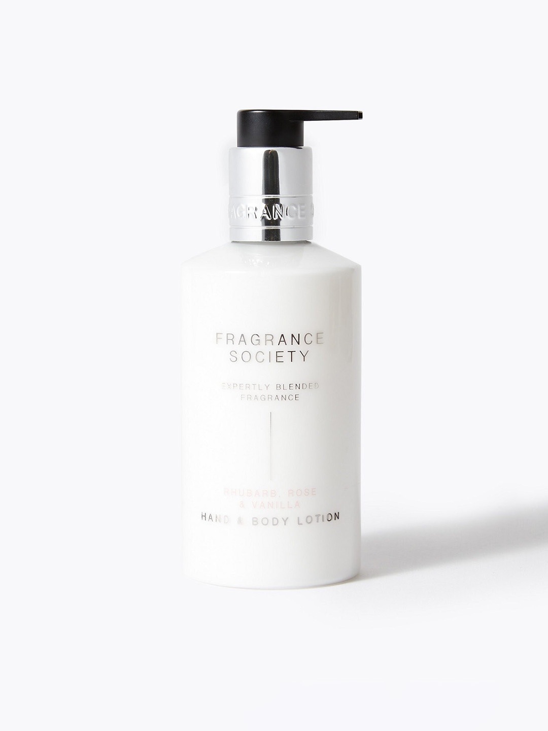 

Marks & Spencer Fragrance Society Rhubarb, Rose & Vanilla Hand & Body Lotion 265ml, White
