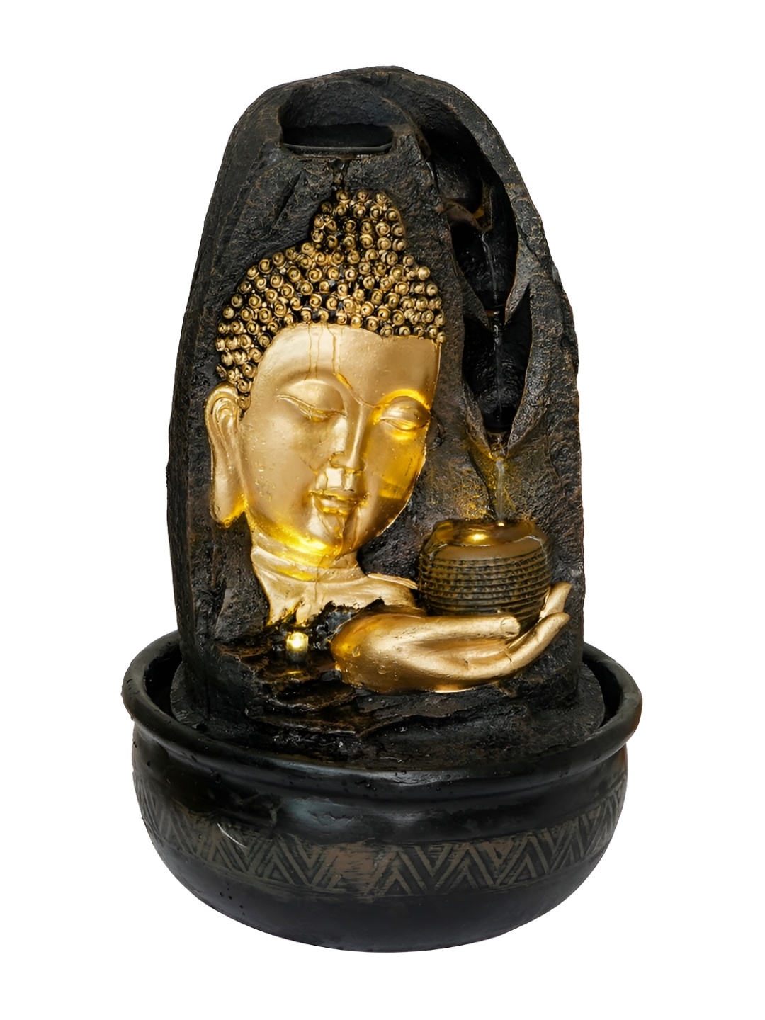 

Craft Smith Brown & Yellow Textured Buddha Fountain