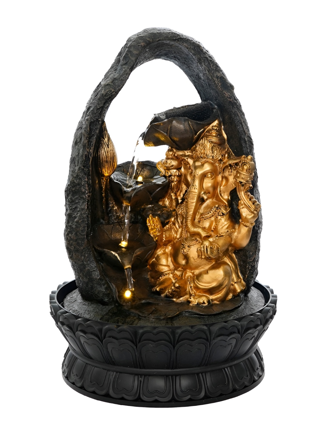 

Craft Smith Brown & Yellow Textured Ganesh Fountains