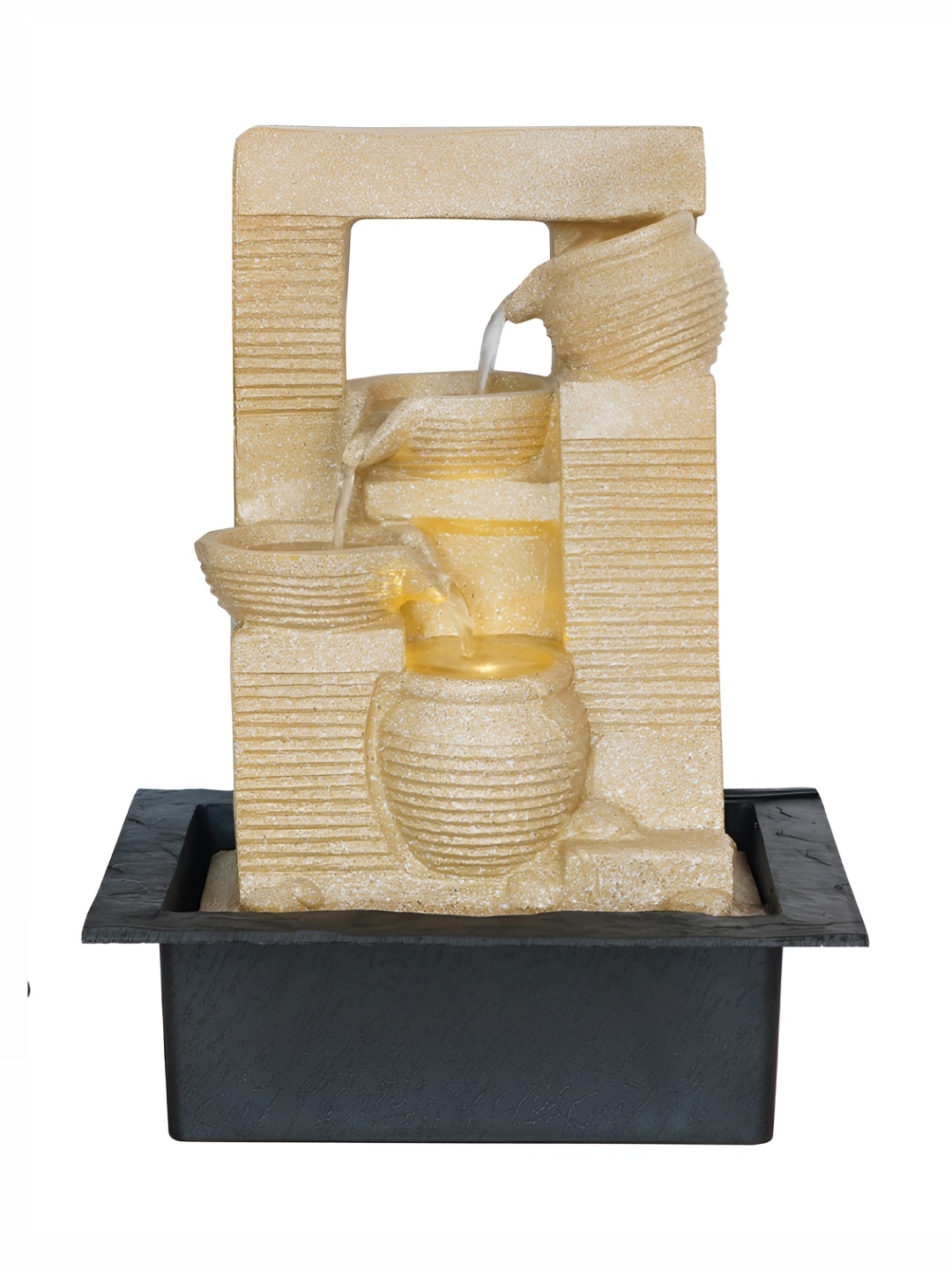 

Craft Smith Cream Coloured Textured 4 Steps Water Fountain