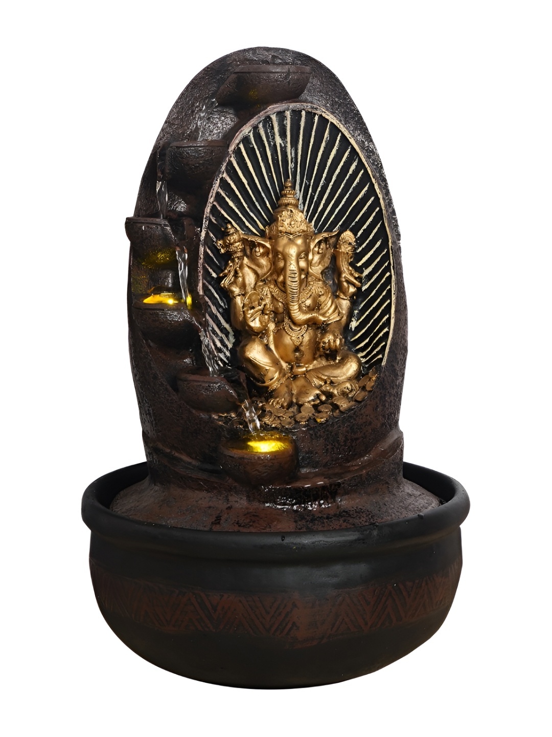 

Craft Smith Brown Textured Ganesha Water Fountain