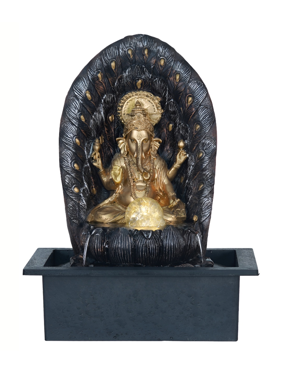 

Craft Smith Brown and Black Textured Ganesha Water Fountain