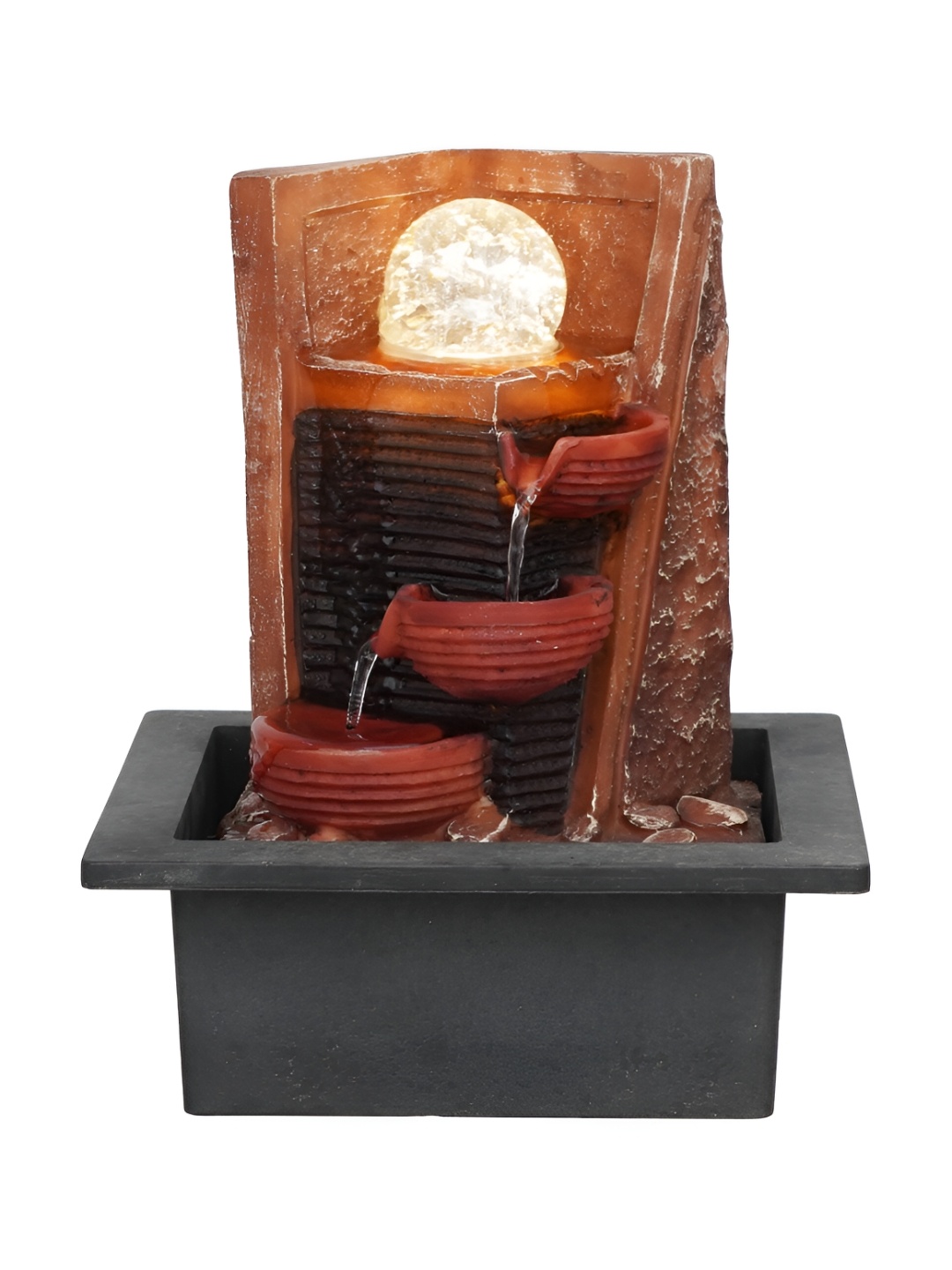 

Craft Smith Brown Textured Crystal Ball Water Fountain