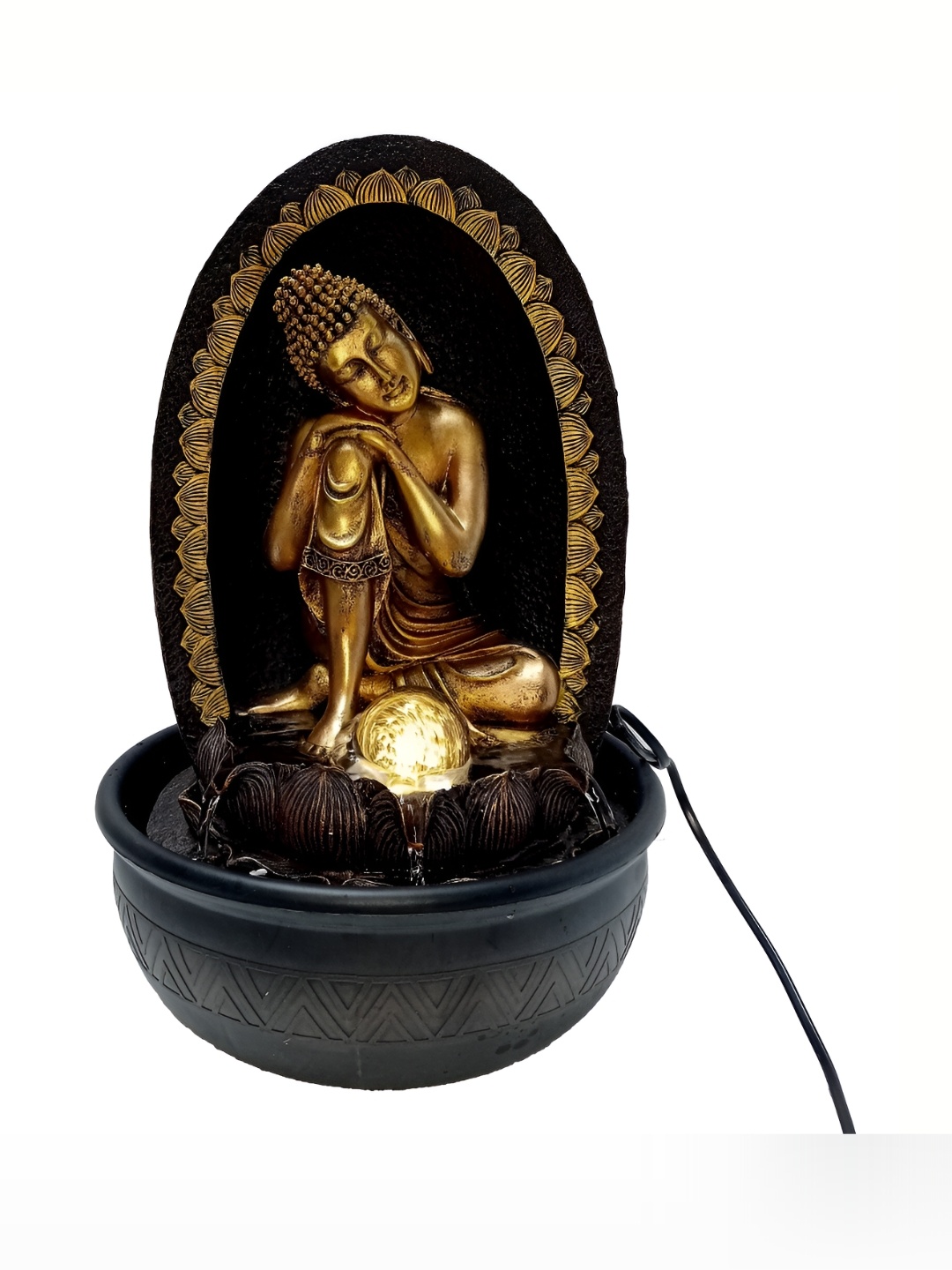 

Craft Smith Brown and Black Textured Table Top Water Fountain