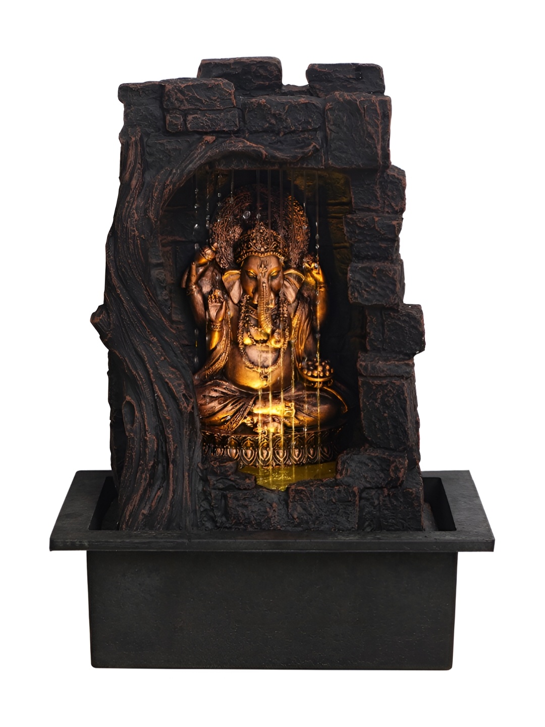 

Craft Smith Brown and Black Textured Ganesha Water Fountain