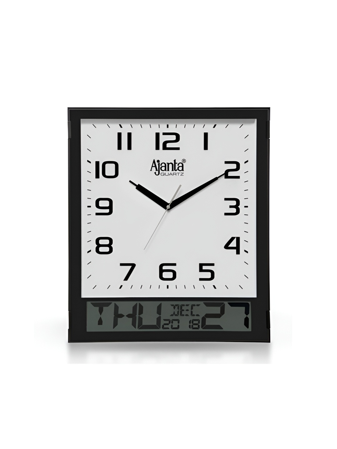 

Ajanta White and Black Contemporary Analogue Wall Clock