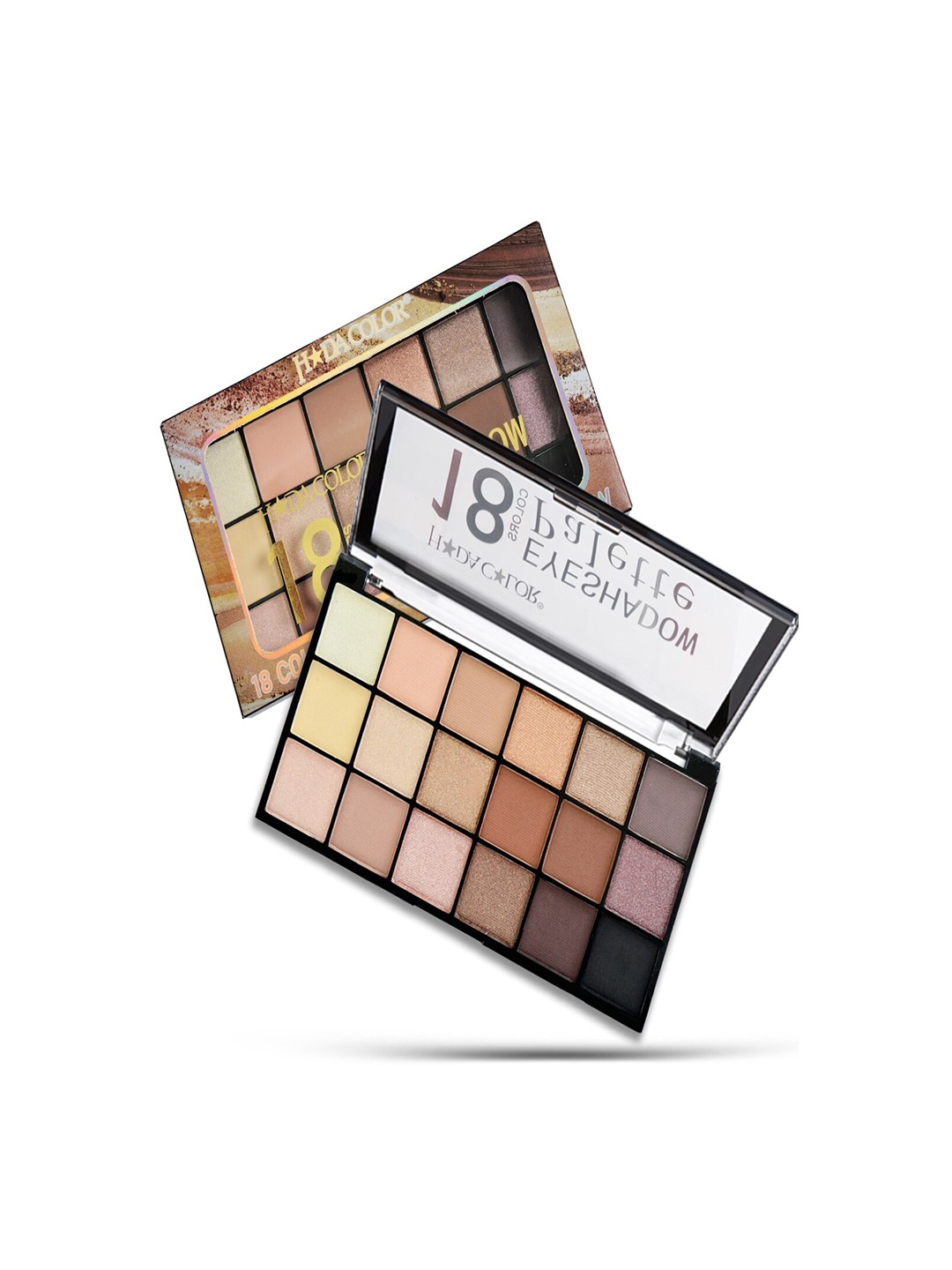 Adbeni 18 Color Shimmery Eyeshadow Palette 30g - Spice And Sugar, Multi