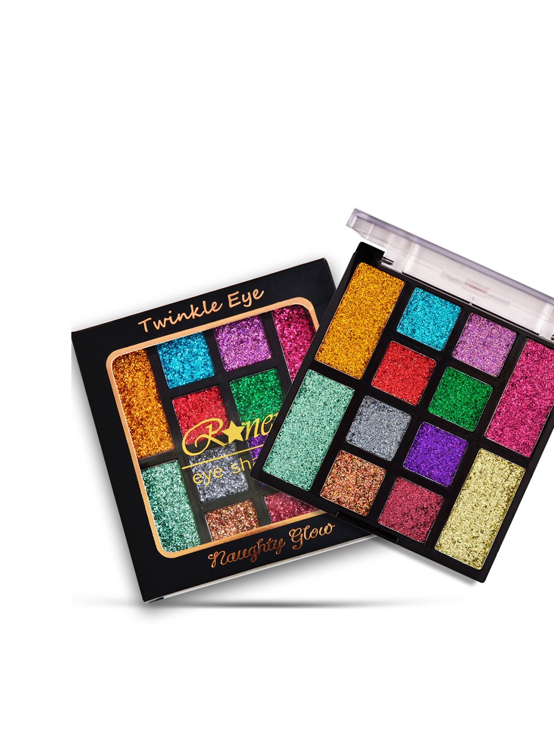 

Adbeni 12 Colour Shimmery Eyeshadow Palette 25g - Twinkle Eye Naughty Glow, Multi