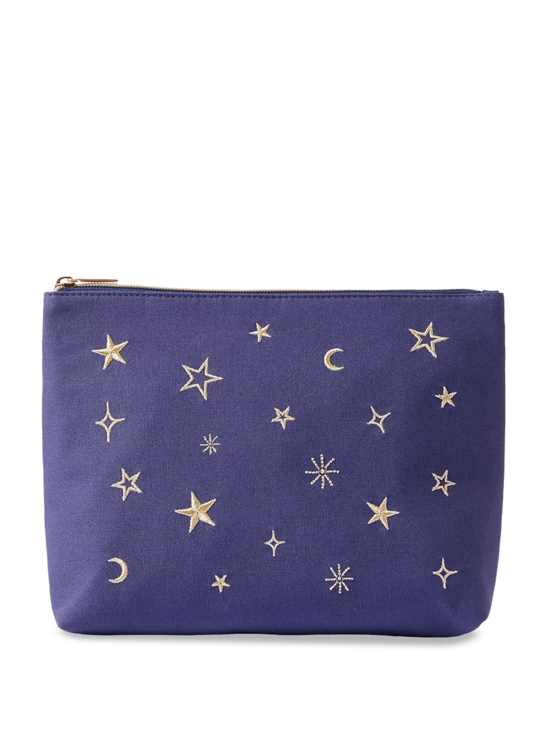 

Marks & Spencer Embroidered Pure Cotton Travel Toiletry Pouch, Navy blue