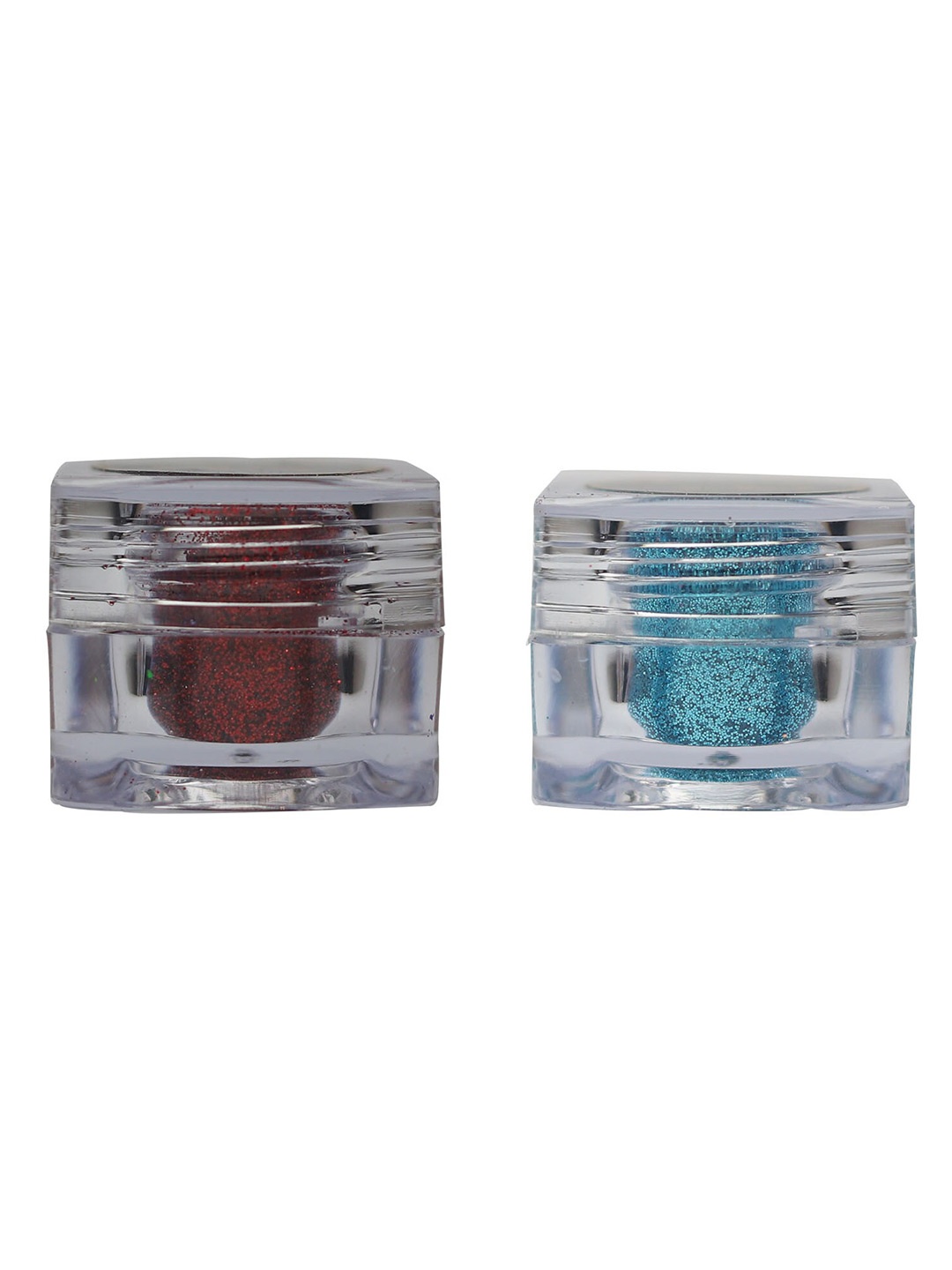 

Veoni BELLE Set of 2 Holographic Glitter Eye Pigment 5g Each - Ruby Red+Turquoise Blue