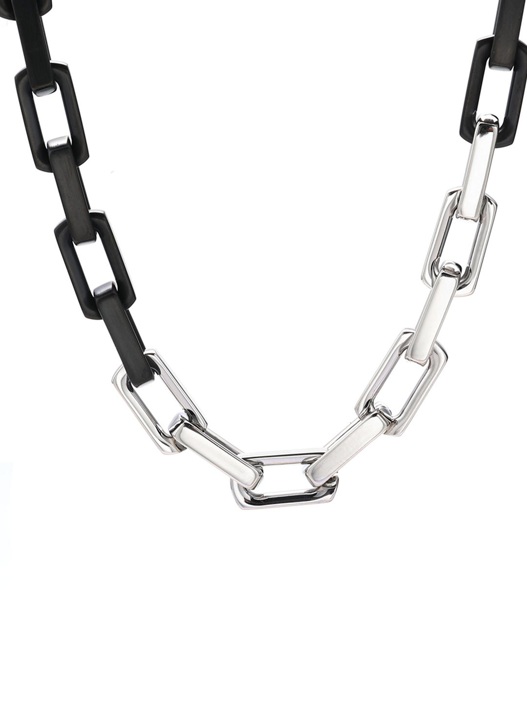 

Drip Project Men Rhodium-Plated Statement Brass Chain, Silver
