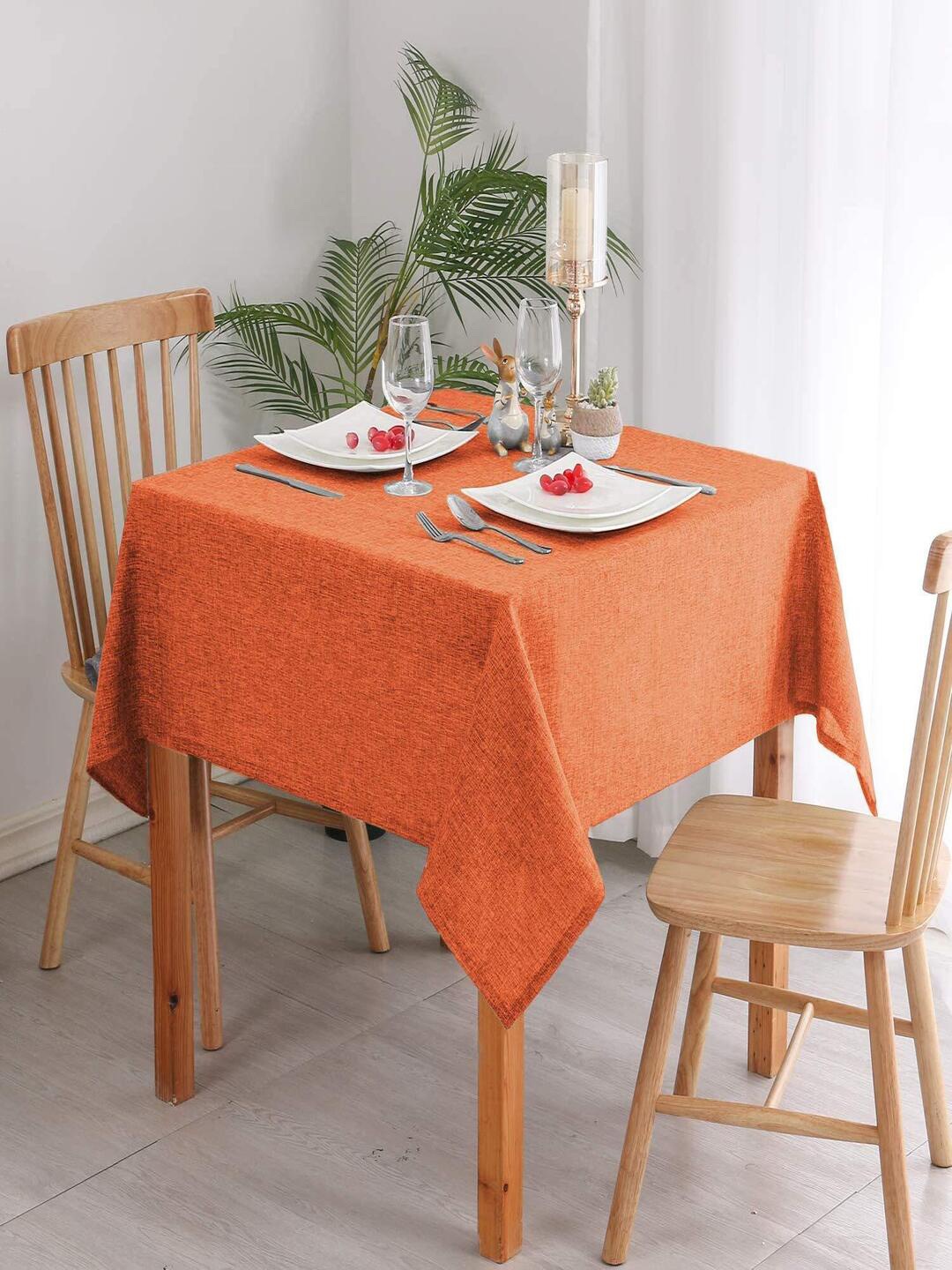 

CASA-NEST Orange Rectangular Shaped 4 Seater Table Cover