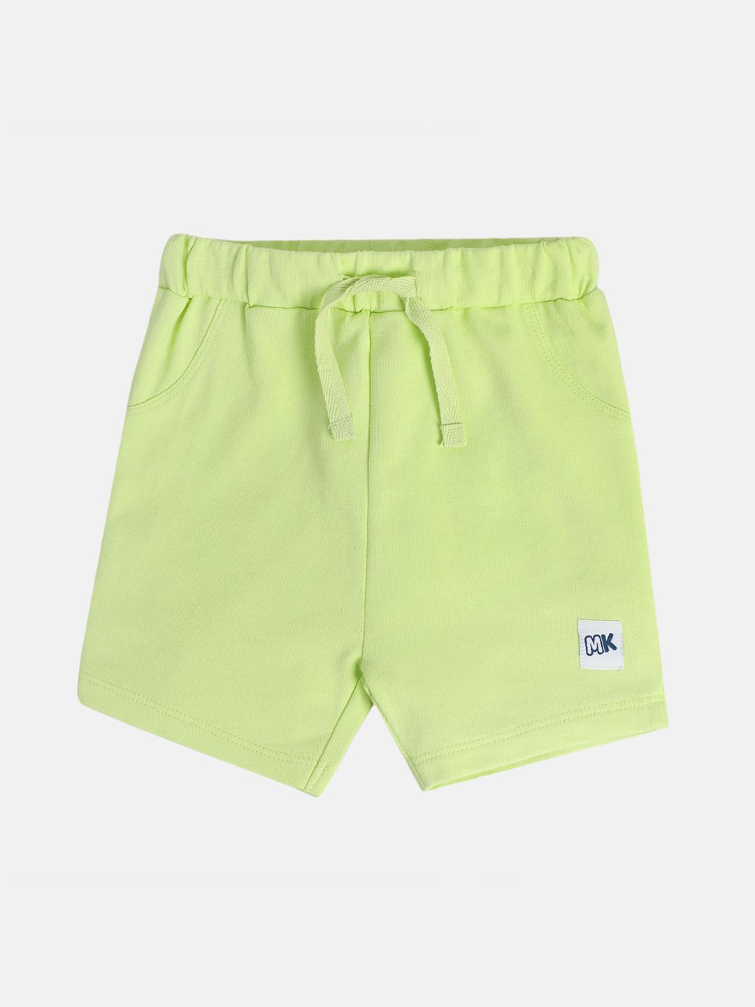 

MINI KLUB Infants Boys Mid-Rise Pure Cotton Shorts, Green