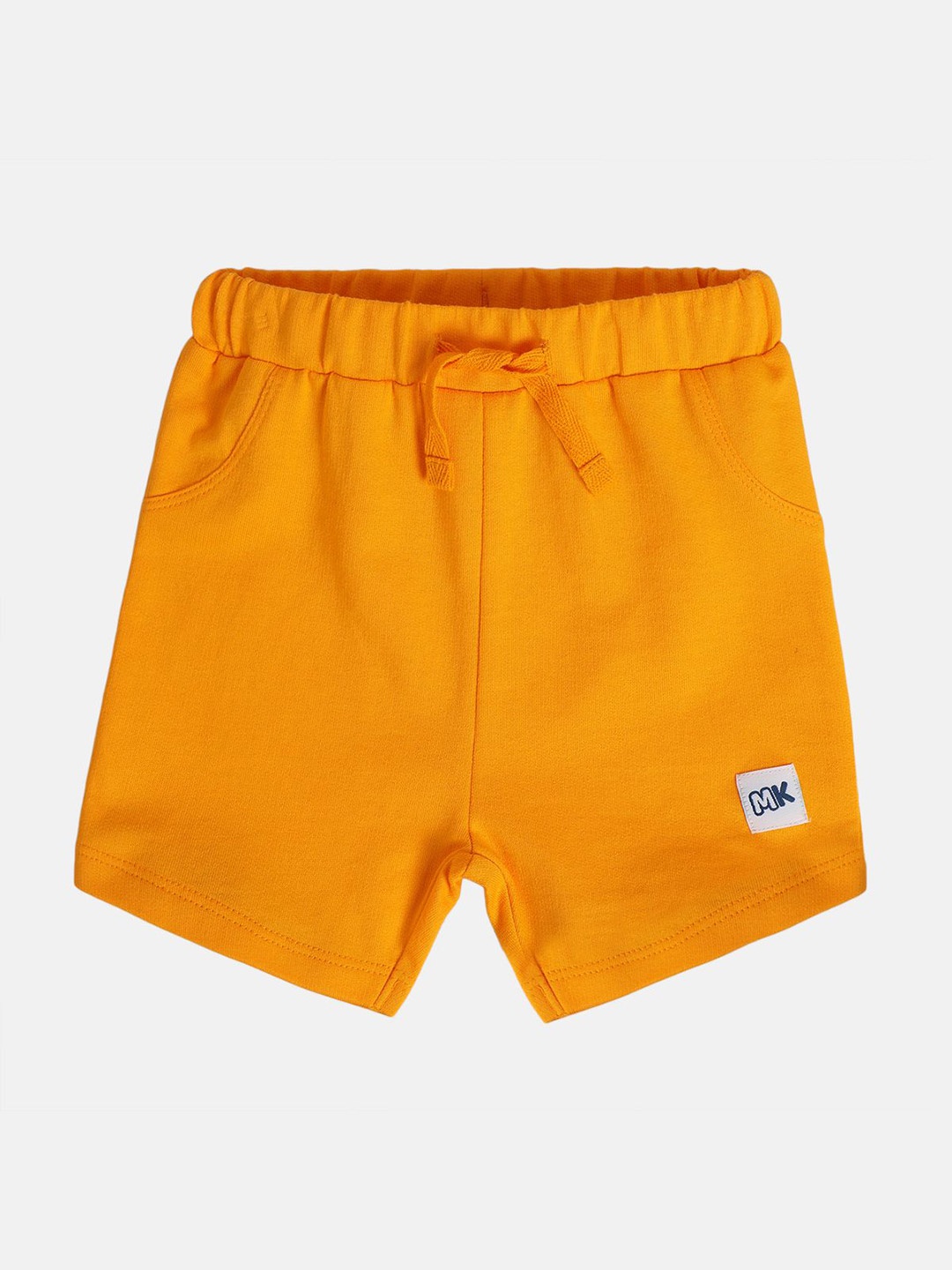 

MINI KLUB Infants Boys Mid-Rise Pure Cotton Shorts, Mustard