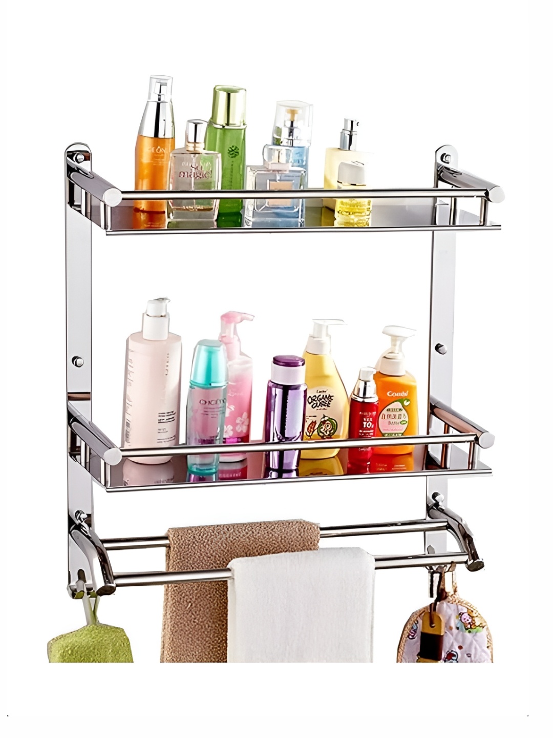 

Filox Stainless Steel Bathroom Caddy, Silver