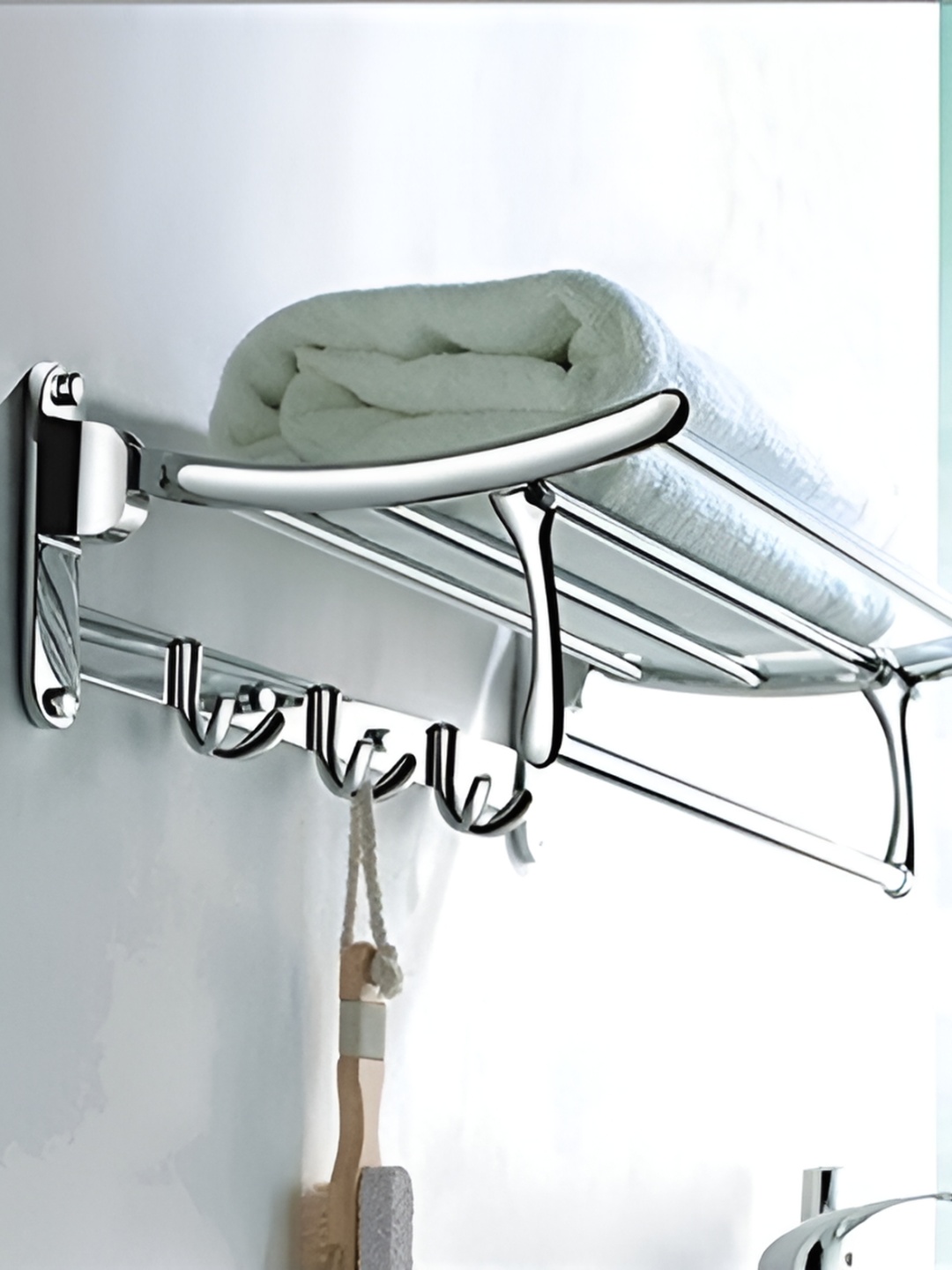 

Filox Silver-Toned Stainless Steel Towel Holder