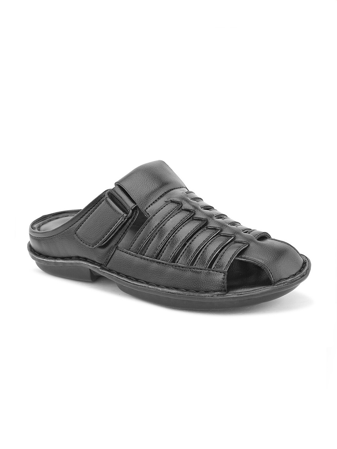 

LEONCINO Men Comfort Sandals, Black