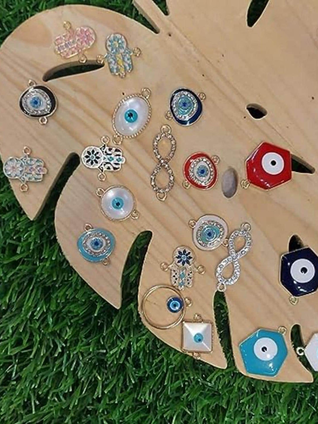 

Satyam Kraft Set of 20 Mix Design Pendant Charms, Gold