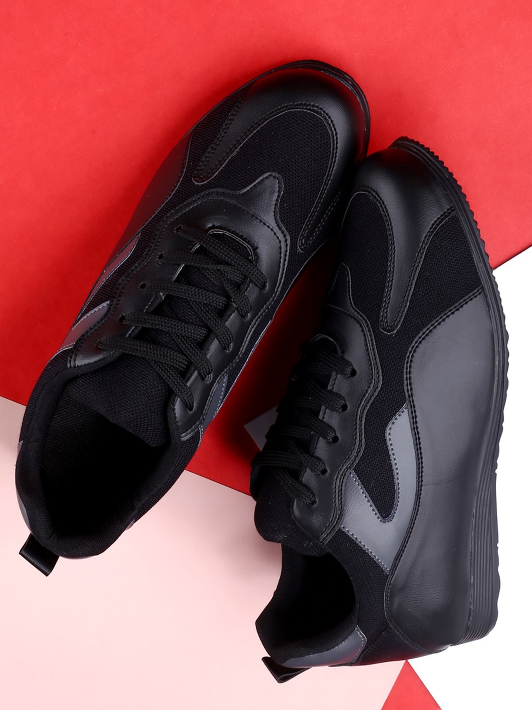 

HAKKEL Men Lightweight Sneakers, Black