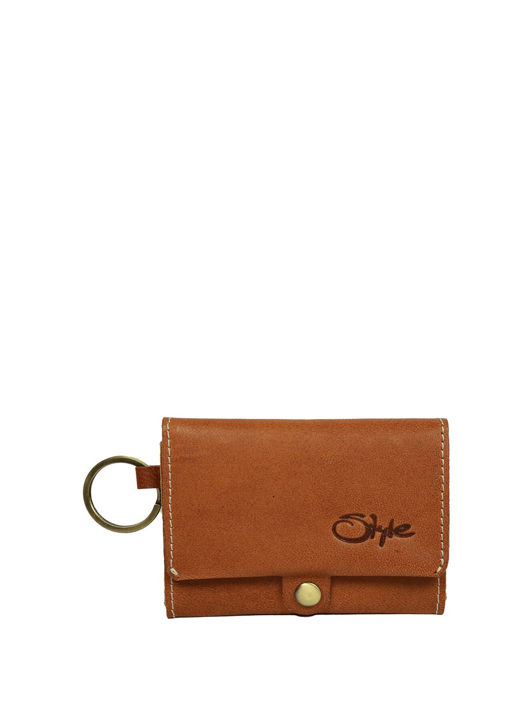 

Style Shoes Women Leather Card Holder, Tan