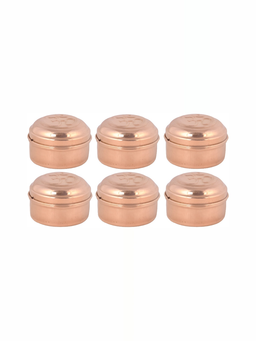 

Shivshakti Arts Brown 6 Pcs Copper Container 100 ml