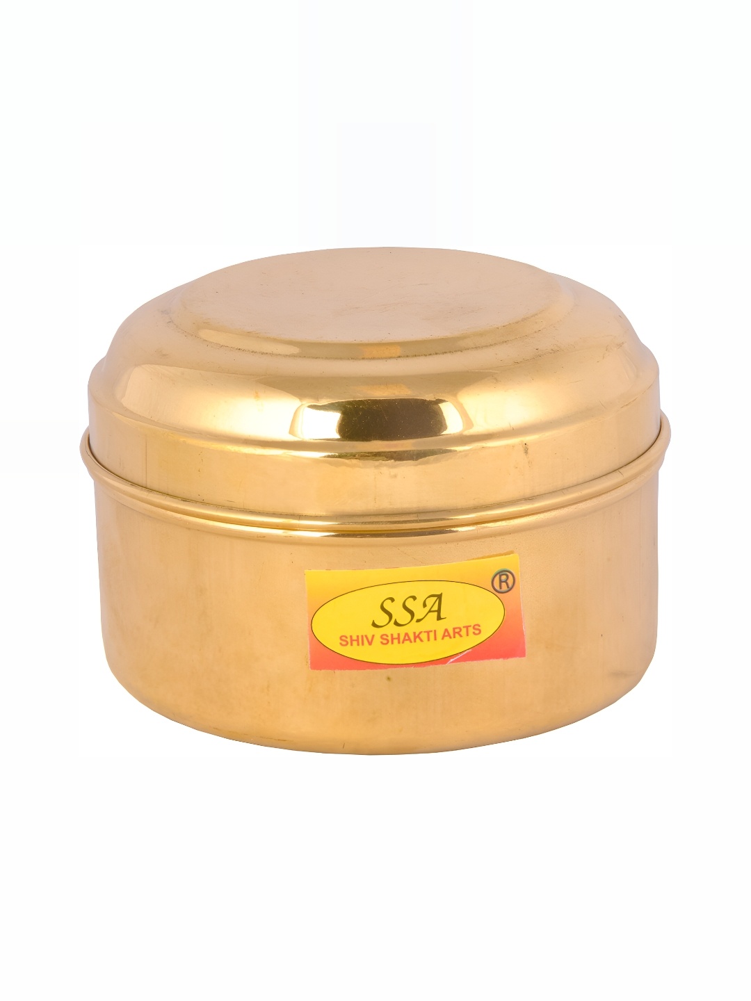

Shivshakti Arts Yellow Brass Utility Container
