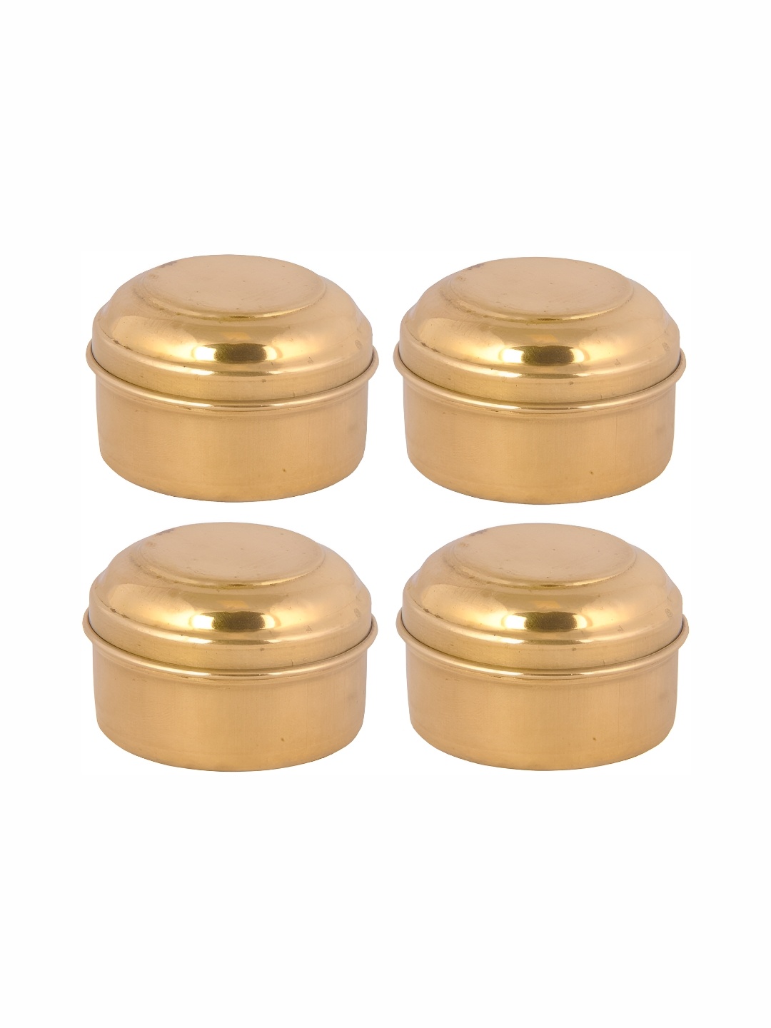 

Shivshakti Arts Yellow 2 Pieces Brass Brass Utility Container