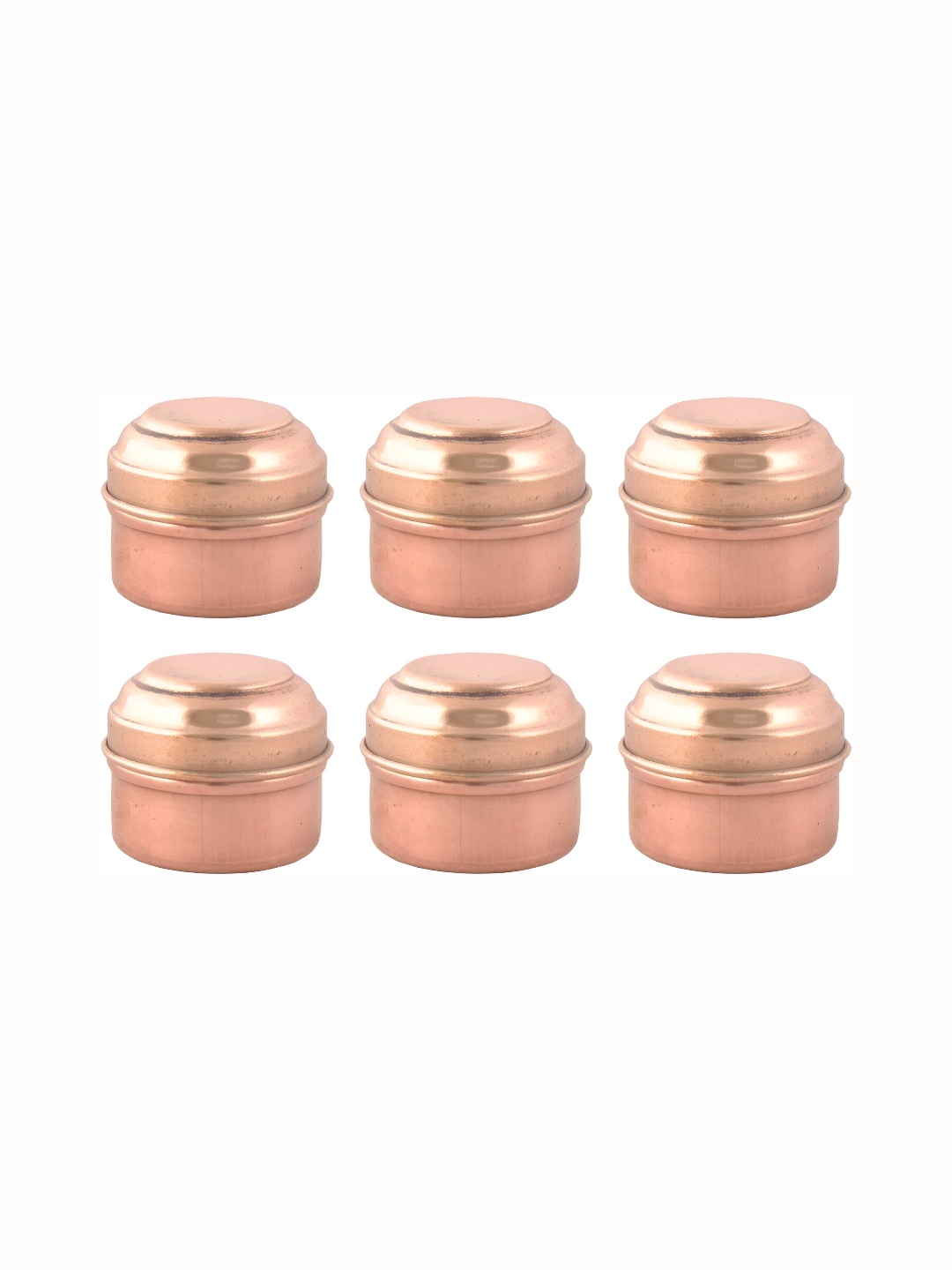 

Shivshakti Arts Brown 6 Pieces Copper Canister 20 ml