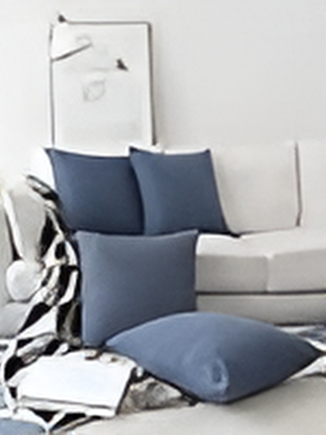 

CASA-NEST Navy Blue 2 Pieces Cushion Covers