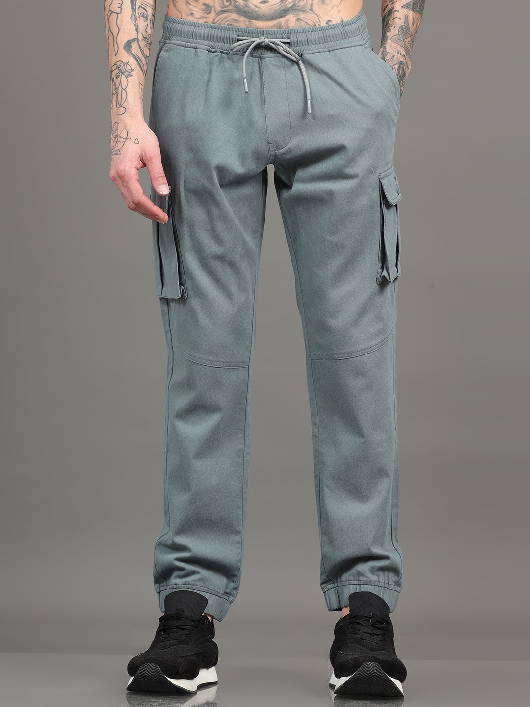 

SILISOUL Men Smart Travel Features Cargos Joggers, Grey
