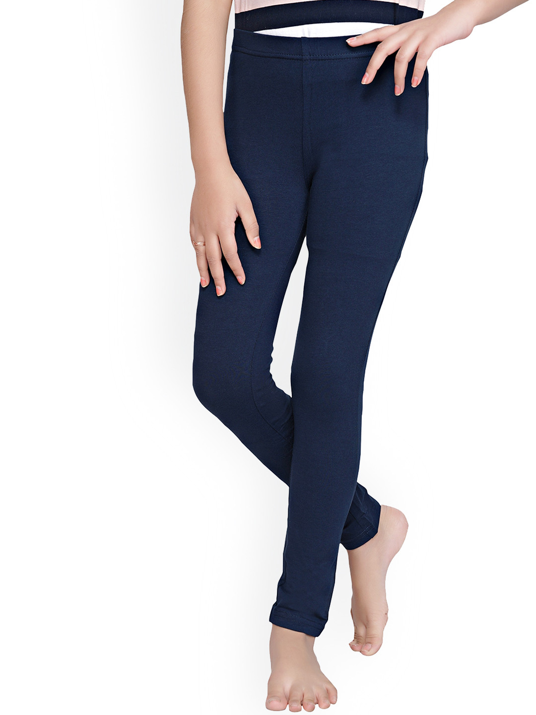 

Tiny Girl Girls Cotton Ankle Length Leggings, Navy blue