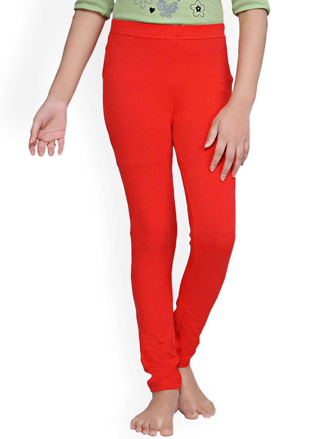 

Tiny Girl Girls Cotton Ankle Length Leggings, Red