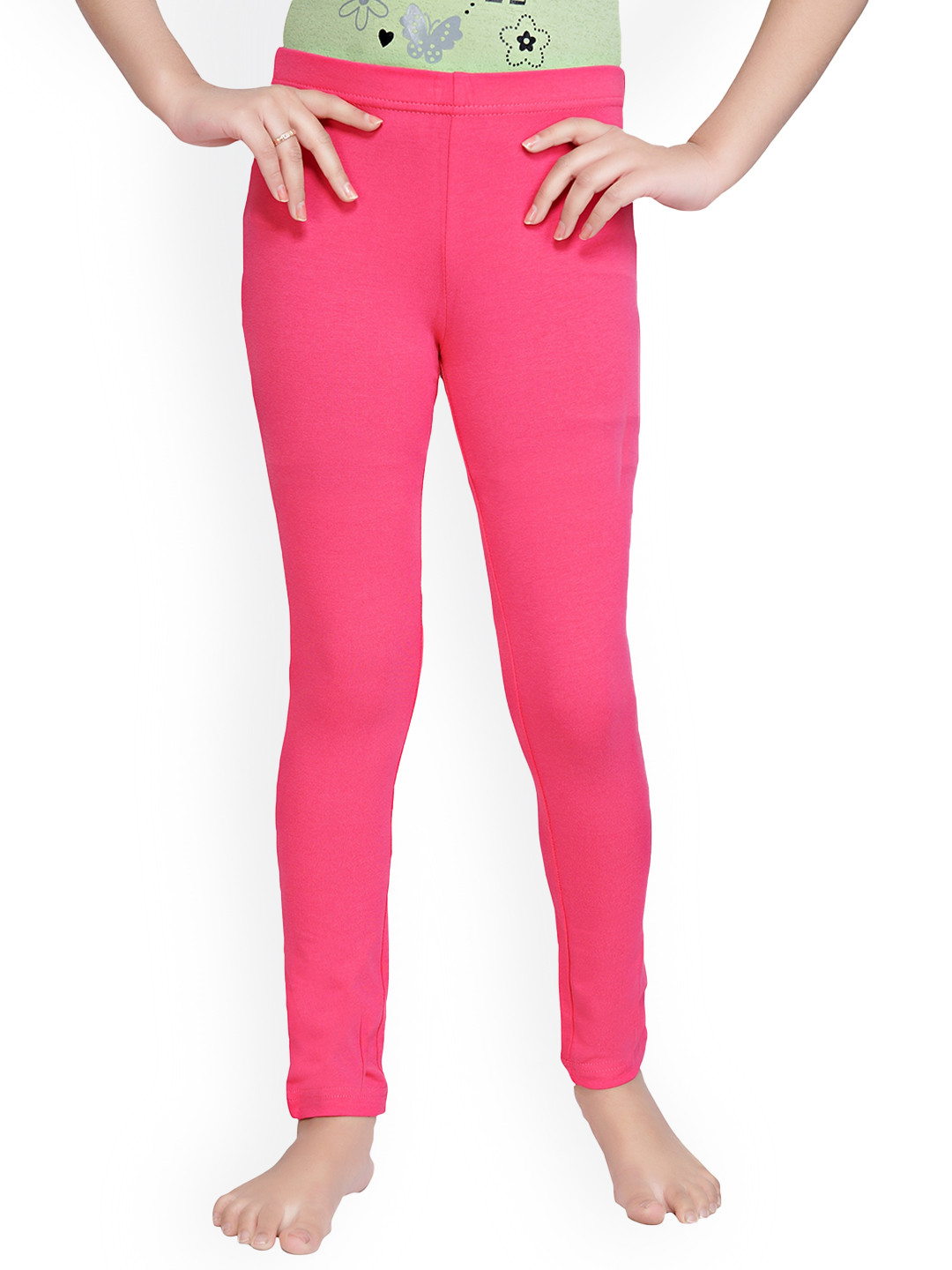

Tiny Girl Girls Cotton Ankle Length Leggings, Pink