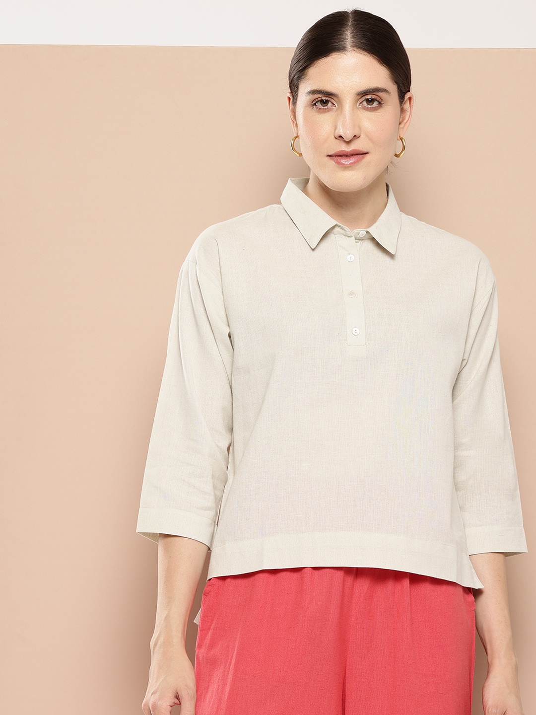 

Chemistry Opaque Casual Shirt, Off white