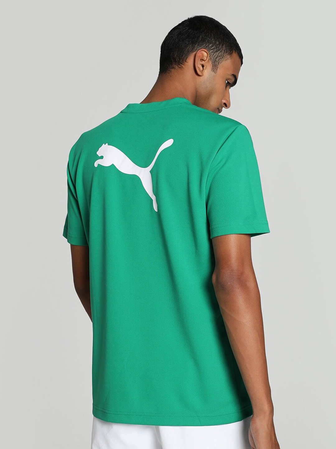 

Puma teamRISE Logo Printed Football Jersey T-shirt, Green