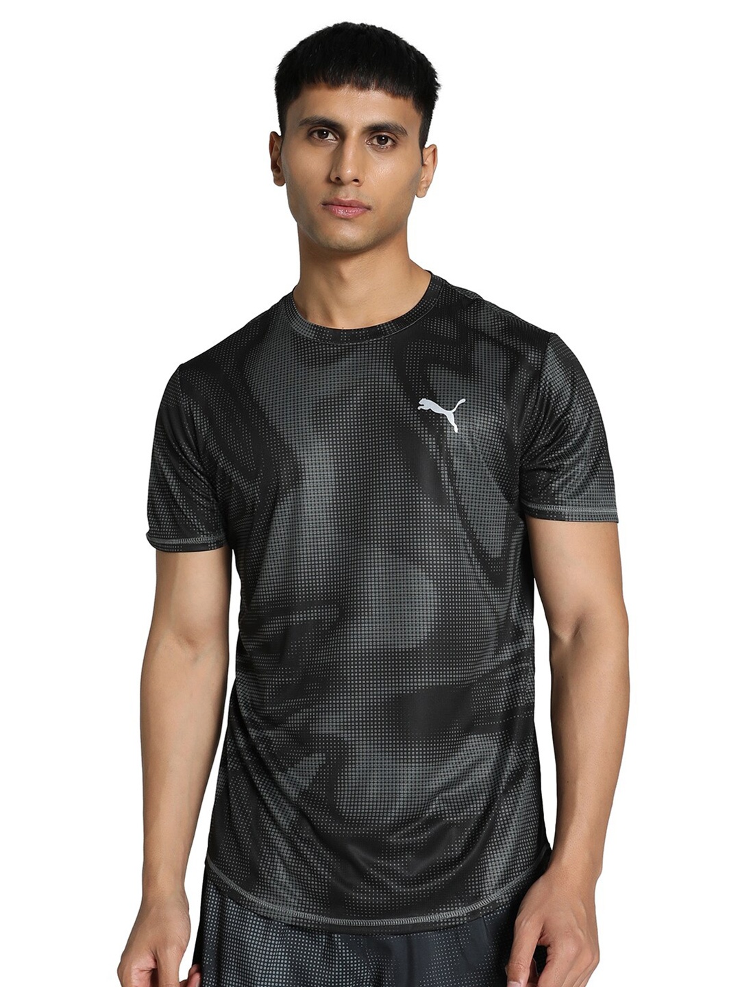 

Puma Run Favourite Printed Running T-shirt, Black
