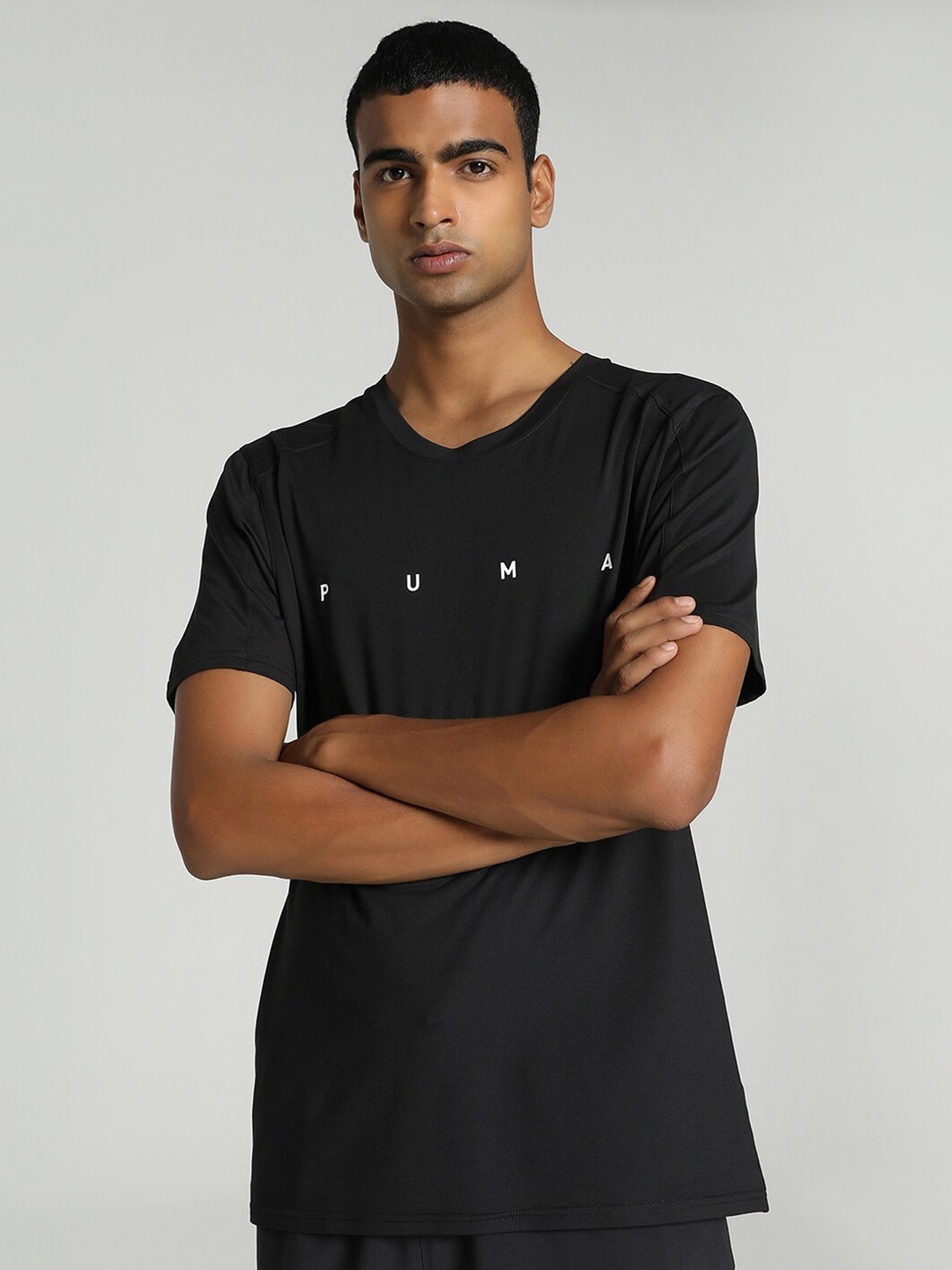 

Puma Cloudspun V-Neck Training T-shirt, Black