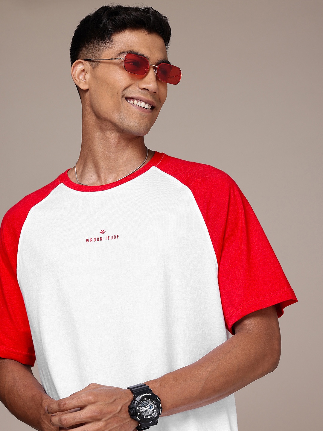

WROGN Pure Cotton Oversized T-shirt, White